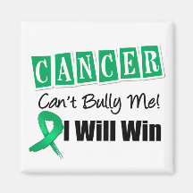 Liver Cancer Cant Bully Me I Will Win Refrigerator Magnet