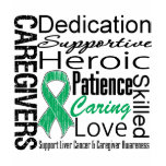 Liver Cancer Caregivers Collage Shirts