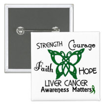 Liver Cancer Celtic Butterfly 3 Buttons