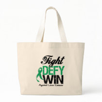 Liver Cancer Fight Defy Win Canvas Bags
