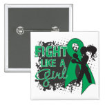 Liver Cancer Fight Like A Girl Grunge buttons