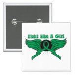 Liver Cancer Fight Like A Girl Wings buttons