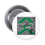 Liver Cancer Graffiti Wall Fight Like A Girl buttons