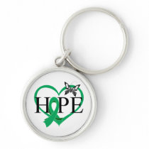Liver Cancer Hope Butterfly Heart Décor Key Chain