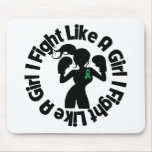 Liver Cancer I Fight Like A Girl Pose mousepads