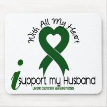 LIVER CANCER I Support My Husband Mouse Pad