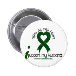 LIVER CANCER I Support My Husband Pinback Button