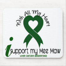 LIVER CANCER I Support My Mee Maw Mouse Pad