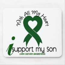 LIVER CANCER I Support My Son Mouse Mat