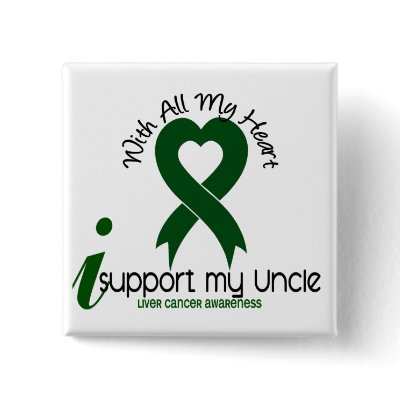 LIVER CANCER I Support My Uncle Button