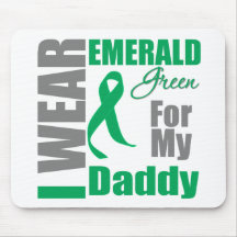Liver Cancer I Wear Emerald Green Daddy Mouse Mat