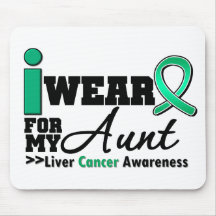 Liver Cancer I Wear Emerald Green For My Aunt Mouse Mat
