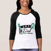 Liver Cancer I Wear Emerald Green For My Dad T-shirt