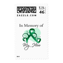Liver Cancer In Memory of My Hero Postage Stamp