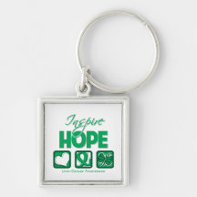 Liver Cancer Inspire Hope Keychains
