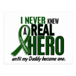 Liver Cancer NEVER KNEW A HERO 2 Daddy Postcards