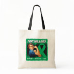 Liver Cancer Rosie Riveter - Fight Like a Girl bags