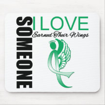 Liver Cancer Someone I Love Earned Their Wings Mousepad