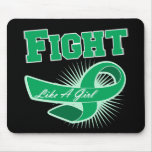 Liver Cancer Sporty Fight Like A Girl mousepads