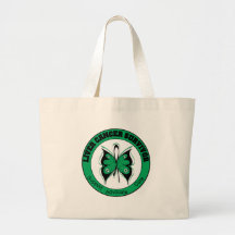 Liver Cancer Survivor Butterfly Tote Bag