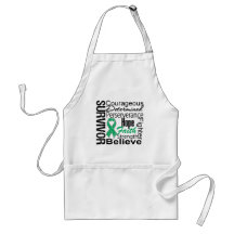 Liver Cancer Survivor Collage Aprons