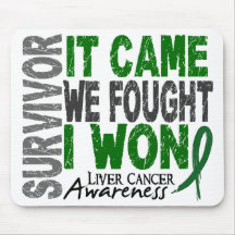 Liver Cancer Survivor It Came We Fought I Won Mouse Pad