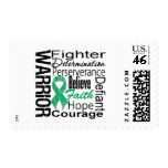 Liver Cancer Warrior Collage postage