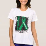 Liver Disease Awareness Grunge Ribbon t-shirts