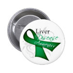 Liver Disease Awareness Ribbon buttons