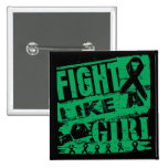 Liver Disease BurnOut Fight Like a Girl buttons