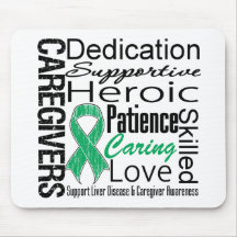 Liver Disease Caregivers Collage Mouse Pad