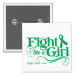 Liver Disease Fight Like A Girl Elegant buttons