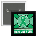 Liver Disease Fight Like A Girl Flag buttons