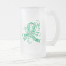 Liver Disease Fight Like a Girl Flourish Mug