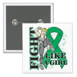 Liver Disease Fight Like A Girl Kickin Butt buttons