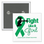 Liver Disease Fight Like A Girl Knock Out buttons