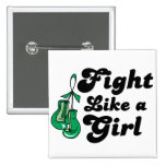 Liver Disease Fight Like A Girl Motto buttons