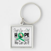 Liver Disease Fight We Can Do It Keychain
