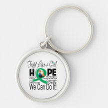 Liver Disease Fight We Can Do It Keychain