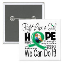 Liver Disease Fight We Can Do It Pinback Buttons