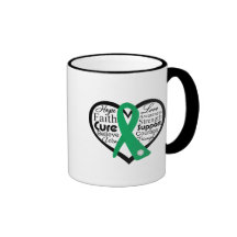 Liver Disease Heart Ribbon Collage Coffee Mug