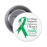 Liver Disease Support Hope Awareness buttons