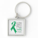 Liver Disease Support Hope Awareness keychains