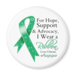 Liver Disease Support Hope Awareness magnets