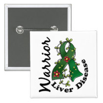 Liver Disease Warrior 15 Button