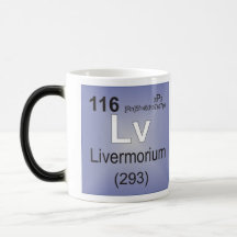 Livermorium Individual Element - Periodic Table Coffee Mug