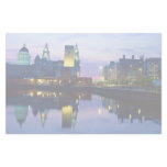Liverpool at night, England Personalized Stationery