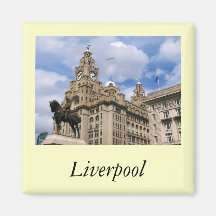 Liverpool - Liver Building Refrigerator Magnet
