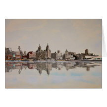 Liverpool Skyline Greeting Card