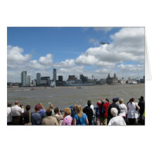 Liverpool Skyline Greeting Cards